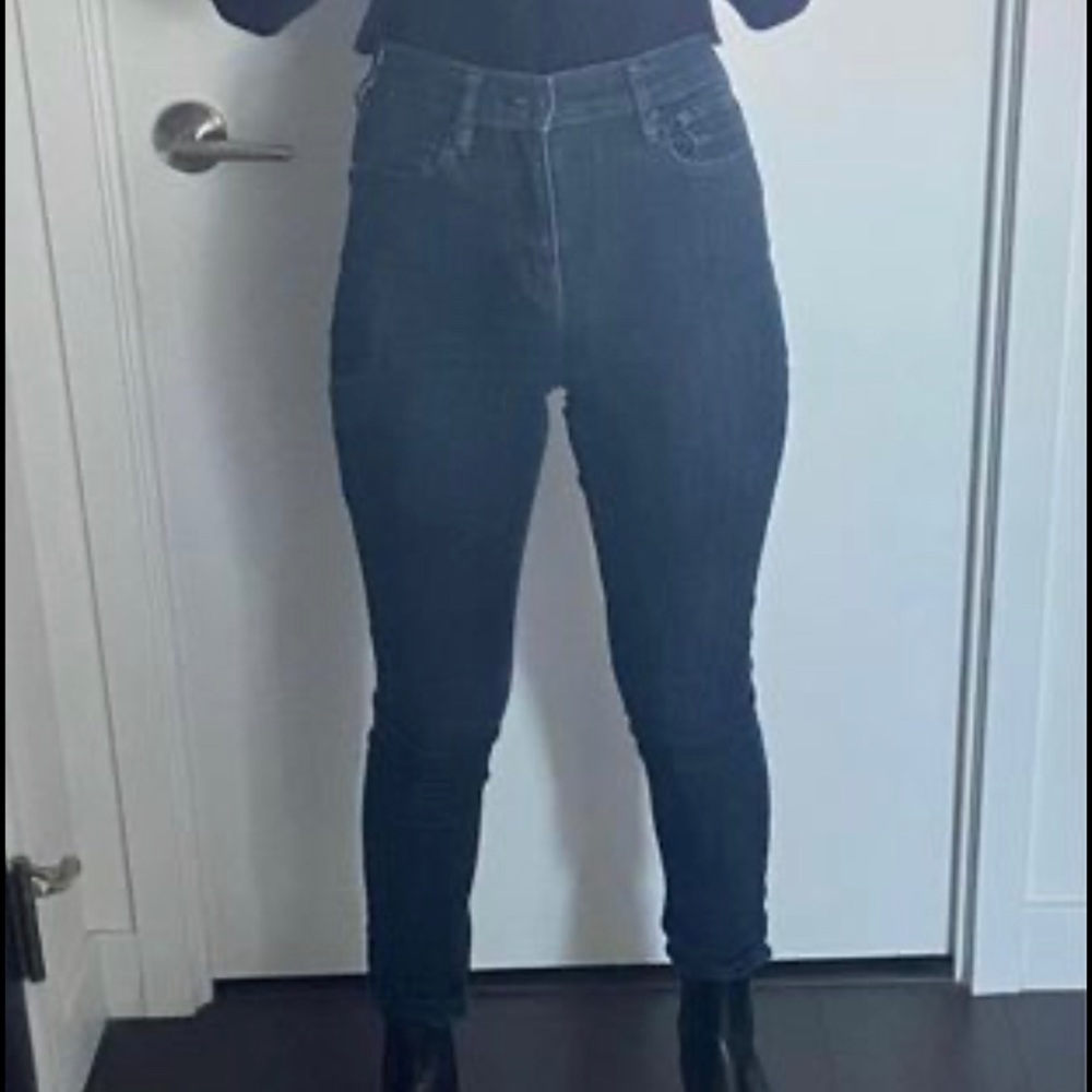 Dark blue High Waisted Skinny Jeans (26)